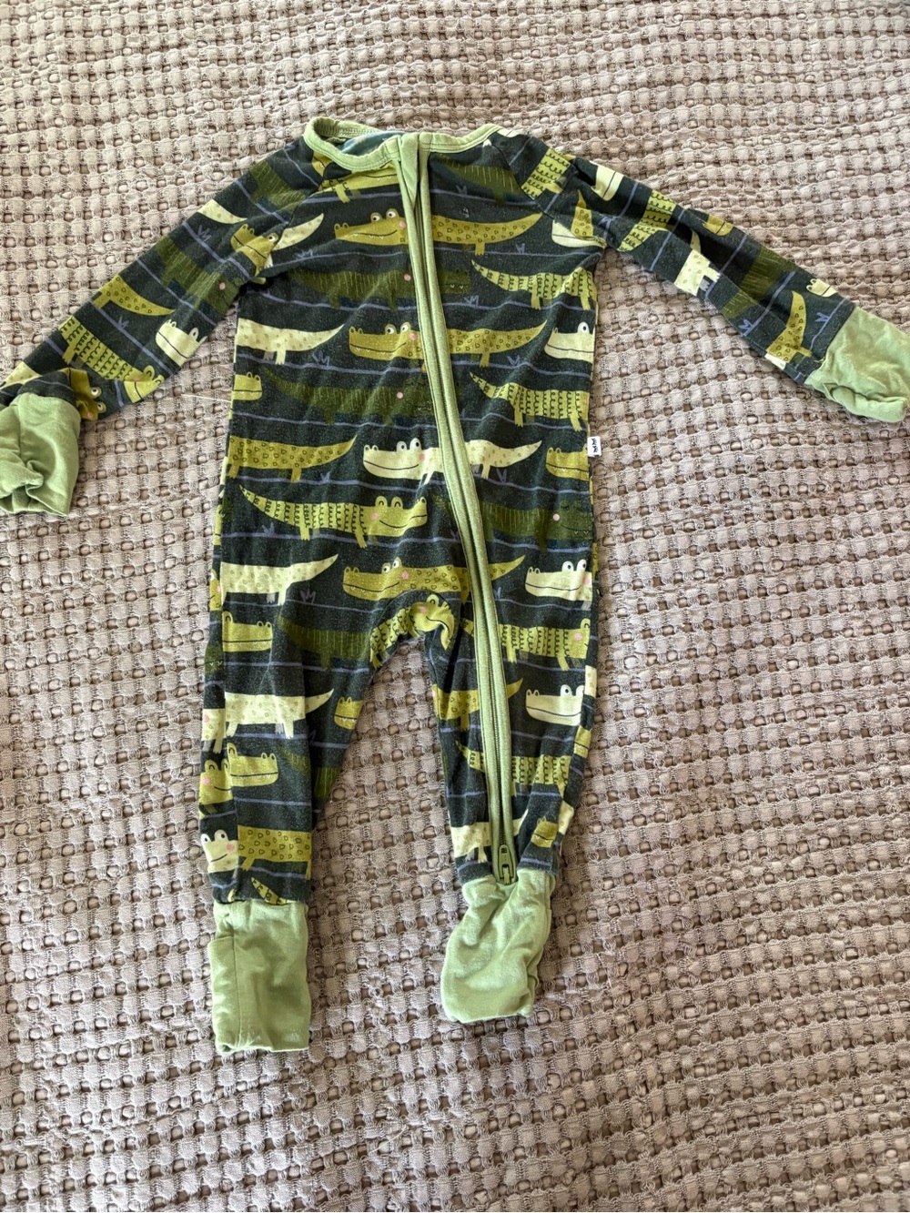 Little Sleepies Green Crocodiles
